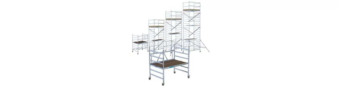Andamios plegables de aluminio de 135