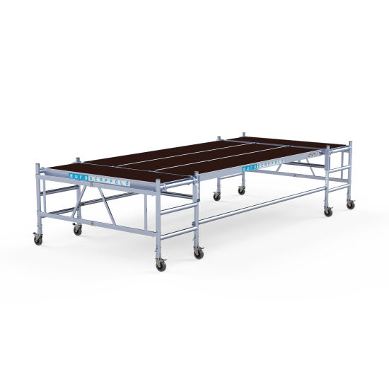 Multi platfrom folding scaffold Low 190x455 cm, 3 rungs Multi platfrom folding scaffold Low 190x455 cm, 3 rungs