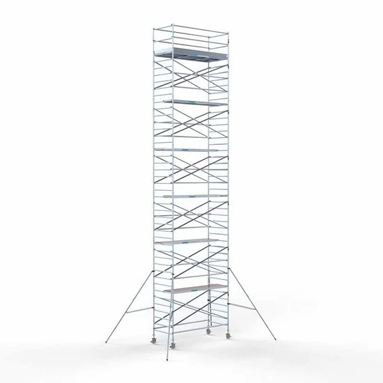 Alumīnija tornis 135х305 cm 14,2m darba augstums* ar oglekļa platformu