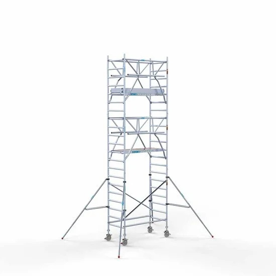 Alumīnija tornis 90х190 cm 7,2m darba augstums* salokāmas margas no 2 pusēm Alumīnija tornis 90х190 cm 7,2m darba augstums* salokāmas margas no 2 pusēm