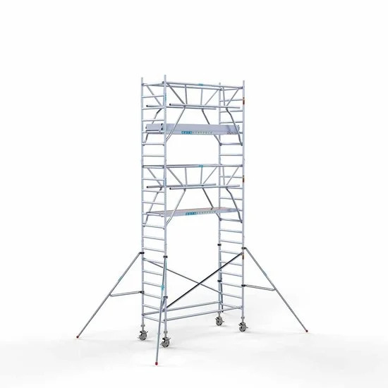 Alumīnija tornis 90х250 cm 7,2m darba augstums* salokāmas margas no 2 pusēm Alumīnija tornis 90х250 cm 7,2m darba augstums* salokāmas margas no 2 pusēm