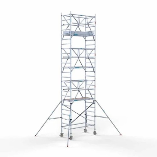 Alumīnija tornis ar margām no 2 pūsēm 90x190 8,2 m darba augstums* Carbon Alumīnija tornis ar margām no 2 pūsēm 90x190 8,2 m darba augstums* Carbon