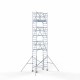 Alumīnija tornis 90х190 cm 9,2m darba augstums* salokāmas margas no 2 pusēm Alumīnija tornis 90х190 cm 9,2m darba augstums* salokāmas margas no 2 pusēm