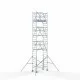 Alumīnija tornis 90х190 cm 9,2m darba augstums* salokāmas margas no 2 pusēm Alumīnija tornis 90х190 cm 9,2m darba augstums* salokāmas margas no 2 pusēm