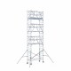 Alumīnija tornis 90х250 cm 9,2m darba augstums* ar oglekļa platformu + salokāmas margas no 2 pusēm Alumīnija tornis 90х250 cm 9,2m darba augstums* ar oglekļa platformu + salokāmas margas no 2 pusēm