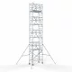Alumīnija tornis 90х190 cm 10,2m darba augstums* salokāmas margas no 2 pusēm Alumīnija tornis 90х190 cm 10,2m darba augstums* salokāmas margas no 2 pusēm