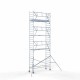 Alumiiniumtellingud 90х305 9,2 m töökõrgus* koos kokkupandavate piiretega ühel küljel Alumiiniumtellingud 90х305 9,2 m töökõrgus* koos kokkupandavate piiretega ühel küljel