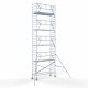 Alumiiniumtellingud 90х305 10,2 m töökõrgus* koos kokkupandavate piiretega ühel küljel Alumiiniumtellingud 90х305 10,2 m töökõrgus* koos kokkupandavate piiretega ühel küljel
