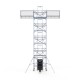 Alumīnija tornis 135х250 cm 10,2m darba augstums* ar liftu saules paneļiem, Safeguard Alumīnija tornis 135х250 cm 10,2m darba augstums* ar liftu saules paneļiem, Safeguard