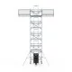 Alumīnija tornis 135х250 cm 10,2m darba augstums* ar liftu saules paneļiem, Safeguard Alumīnija tornis 135х250 cm 10,2m darba augstums* ar liftu saules paneļiem, Safeguard