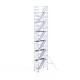 Alumīnija tornis ar trepēm 135х250 cm 14,2m darba augstums* Alumīnija tornis ar trepēm 135х250 cm 14,2m darba augstums*