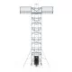 Alumīnija tornis 135х250 cm 12,2m darba augstums* ar liftu saules paneļiem un jumtas malu aizsardzību Safeguard Alumīnija tornis 135х250 cm 12,2m darba augstums* ar liftu saules paneļiem un jumtas malu aizsardzību Safeguard