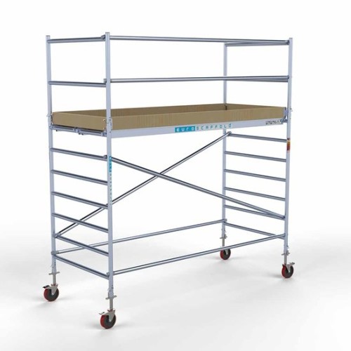 Alumīnija tornis 135х305 cm 4,2m darba augstums* ar oglekļa platformu Alumīnija tornis 135х305 cm 4,2m darba augstums* ar oglekļa platformu