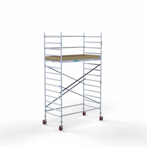 Alumīnija tornis 135х250 cm 5,2m darba augstums*, ar oglekļa platformu Alumīnija tornis 135х250 cm 5,2m darba augstums*, ar oglekļa platformu