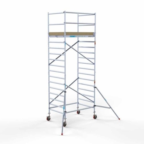 Alumīnija tornis 135х190 cm 6,2m darba augstums* ar oglekļa platformu Alumīnija tornis 135х190 cm 6,2m darba augstums* ar oglekļa platformu
