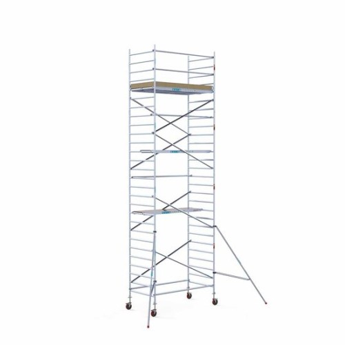 Alumīnija tornis 135х190 cm 9,2m darba augstums* ar oglekļa platformu Alumīnija tornis 135х190 cm 9,2m darba augstums* ar oglekļa platformu