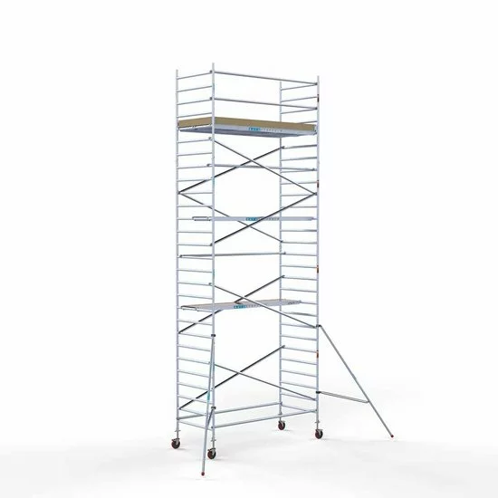 Alumīnija tornis 135х305 cm 9,2m darba augstums* ar oglekļa platformu Alumīnija tornis 135х305 cm 9,2m darba augstums* ar oglekļa platformu
