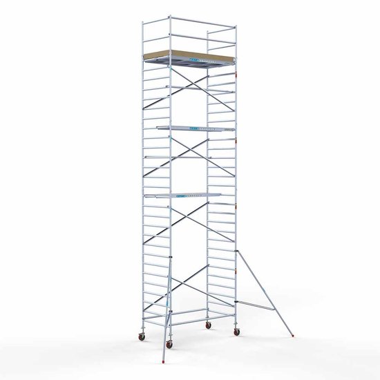 Alumīnija tornis 135х250 cm 10,2m darba augstums* ar oglekļa platformu Alumīnija tornis 135х250 cm 10,2m darba augstums* ar oglekļa platformu