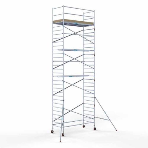 Alumīnija tornis 135х305 cm 10,2m darba augstums* ar oglekļa platformu Alumīnija tornis 135х305 cm 10,2m darba augstums* ar oglekļa platformu