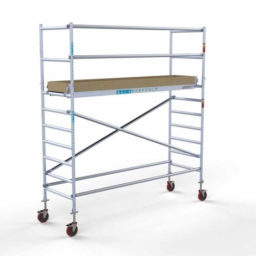 Alumīnija tornis 135х305 cm 4,2m darba augstums* ar oglekļa platformu Alumīnija tornis 135х305 cm 4,2m darba augstums* ar oglekļa platformu