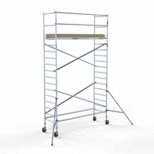 Alumīnija tornis 135х305 cm 6,2m darba augstums* ar oglekļa platformu Alumīnija tornis 135х305 cm 6,2m darba augstums* ar oglekļa platformu