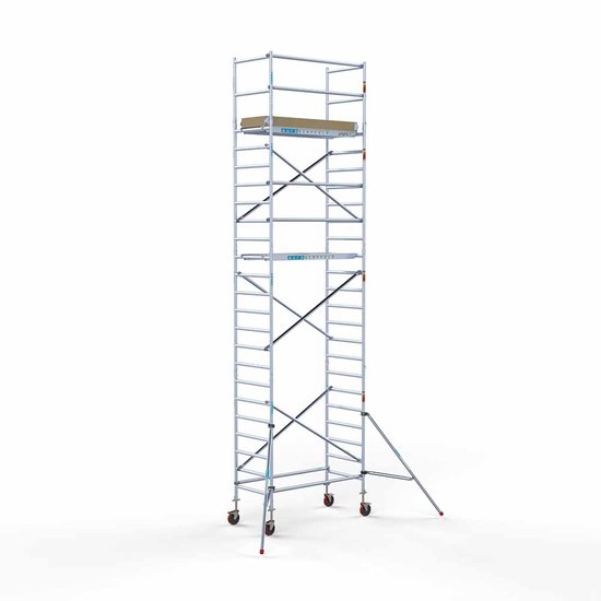 Alumīnija tornis 90х190 cm 8,2m darba augstums* ar oglekļa platformu Alumīnija tornis 90х190 cm 8,2m darba augstums* ar oglekļa platformu