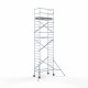 Alumīnija tornis 90х190 cm 8,2m darba augstums* ar oglekļa platformu Alumīnija tornis 90х190 cm 8,2m darba augstums* ar oglekļa platformu