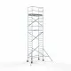 Alumīnija tornis 90х190 cm 8,2m darba augstums* ar oglekļa platformu Alumīnija tornis 90х190 cm 8,2m darba augstums* ar oglekļa platformu