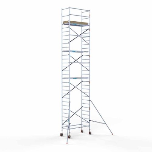 Alumīnija tornis 90х190 cm 10,2m darba augstums* ar oglekļa platformu Alumīnija tornis 90х190 cm 10,2m darba augstums* ar oglekļa platformu