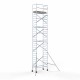 Alumīnija tornis 90х190 cm 10,2m darba augstums* ar oglekļa platformu Alumīnija tornis 90х190 cm 10,2m darba augstums* ar oglekļa platformu