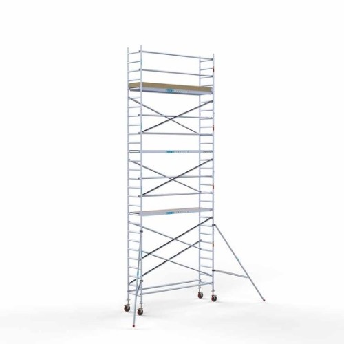 Alumīnija tornis 75х305 cm 9,2m darba augstums* ar oglekļa platformu Alumīnija tornis 75х305 cm 9,2m darba augstums* ar oglekļa platformu