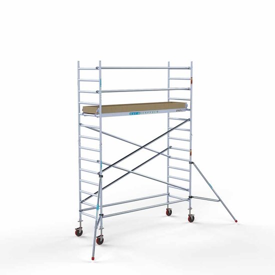 Alumīnija tornis 135х305 cm 5,2m darba augstums* ar oglekļa platformu Alumīnija tornis 135х305 cm 5,2m darba augstums* ar oglekļa platformu