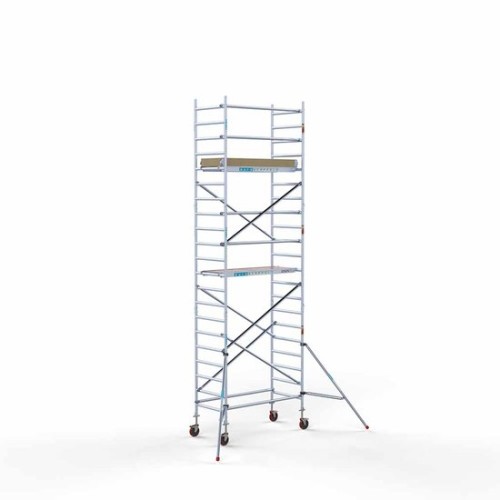 Alumīnija tornis 90х190 cm 7,2m darba augstums* ar oglekļa platformu Alumīnija tornis 90х190 cm 7,2m darba augstums* ar oglekļa platformu