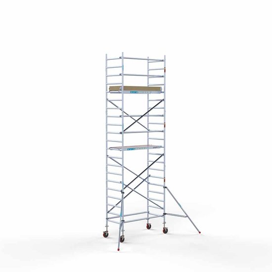Alumīnija tornis 90х190 cm 7,2m darba augstums* ar oglekļa platformu Alumīnija tornis 90х190 cm 7,2m darba augstums* ar oglekļa platformu