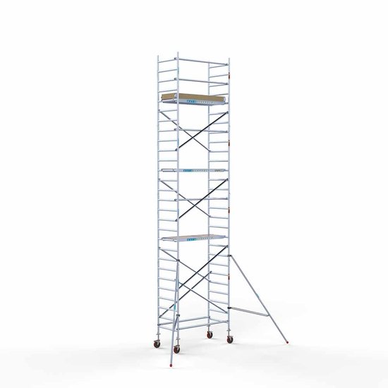 Alumīnija tornis 90х190 cm 9,2m darba augstums* ar oglekļa platformu Alumīnija tornis 90х190 cm 9,2m darba augstums* ar oglekļa platformu