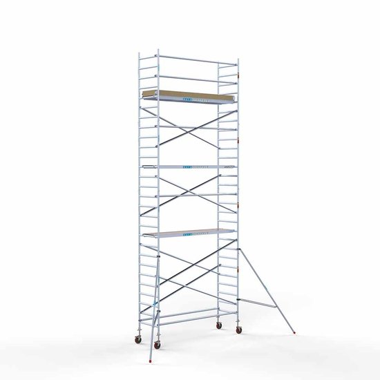 Alumīnija tornis 135х305 cm 9,2m darba augstums* ar oglekļa platformu Alumīnija tornis 135х305 cm 9,2m darba augstums* ar oglekļa platformu