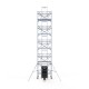 Alumīnija tornis 135х250 cm 10,2m darba augstums* ar liftu saules paneļiem Alumīnija tornis 135х250 cm 10,2m darba augstums* ar liftu saules paneļiem