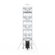 Alumīnija tornis 135х250 cm 10,2m darba augstums* ar liftu saules paneļiem Alumīnija tornis 135х250 cm 10,2m darba augstums* ar liftu saules paneļiem