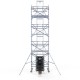 Alumīnija tornis 135х305 cm 8,2m darba augstums* ar liftu saules paneļiem Alumīnija tornis 135х305 cm 8,2m darba augstums* ar liftu saules paneļiem