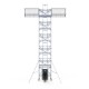 Alumīnija tornis 135х305 cm 12,2m darba augstums* ar liftu saules paneļiem + jumta malu aizsardzībа Safeguard Alumīnija tornis 135х305 cm 12,2m darba augstums* ar liftu saules paneļiem + jumta malu aizsardzībа Safeguard