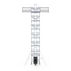 Alumīnija tornis 135х305 cm 14,2m darba augstums* ar liftu saules paneļiem + jumta malu aizsardzībа Safeguard Alumīnija tornis 135х305 cm 14,2m darba augstums* ar liftu saules paneļiem + jumta malu aizsardzībа Safeguard