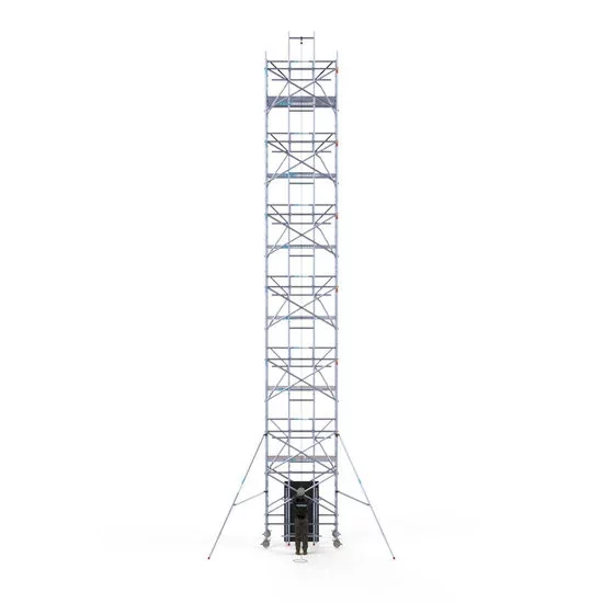 Alumīnija tornis 135х305 cm 14,2m darba augstums* ar liftu saules paneļiem Alumīnija tornis 135х305 cm 14,2m darba augstums* ar liftu saules paneļiem