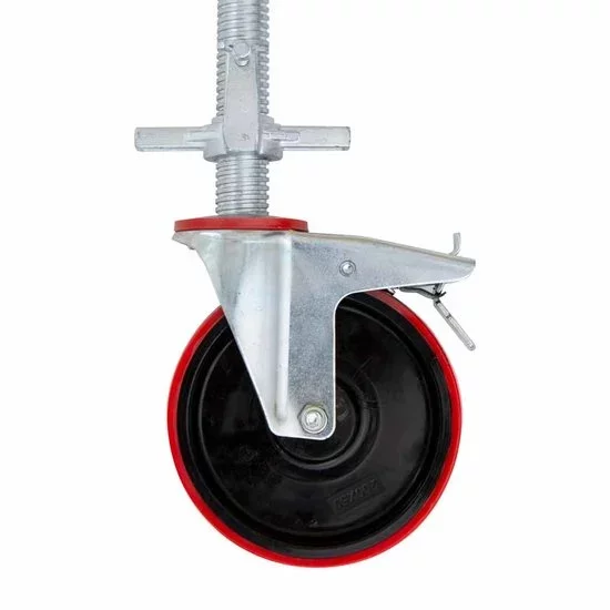 Gumijas ritenis 200 mm ar tērauda spindeli 40 cm Gumijas ritenis 200 mm ar tērauda spindeli 40 cm