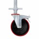 Gumijas ritenis 200 mm ar tērauda spindeli 40 cm Gumijas ritenis 200 mm ar tērauda spindeli 40 cm