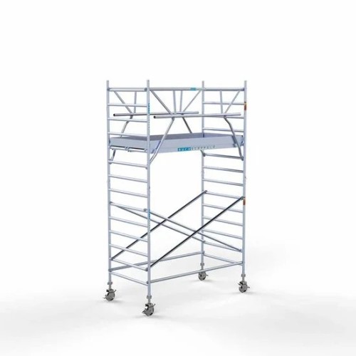 Alumīnija tornis 135х250 cm 5,2m darba augstums* salokāmas margas no 2 pusēm Alumīnija tornis 135х250 cm 5,2m darba augstums* salokāmas margas no 2 pusēm