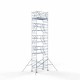 Alumīnija tornis 135х250 cm 11,2m darba augstums* salokāmas margas no 2 pusēm Alumīnija tornis 135х250 cm 11,2m darba augstums* salokāmas margas no 2 pusēm