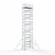 Alumīnija tornis 135х250 cm 14,2m darba augstums* ar oglekļa platformu + salokāmas margas no 2 pusēm Alumīnija tornis 135х250 cm 14,2m darba augstums* ar oglekļa platformu + salokāmas margas no 2 pusēm