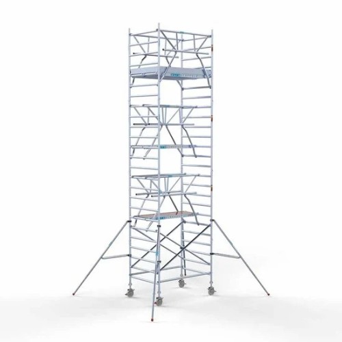 Alumīnija tornis 135х190 cm 8,2m darba augstums* salokāmas margas no 2 pusēm Alumīnija tornis 135х190 cm 8,2m darba augstums* salokāmas margas no 2 pusēm