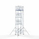Alumīnija tornis 135х190 cm 9,2m darba augstums* salokāmas margas no 2 pusēm Alumīnija tornis 135х190 cm 9,2m darba augstums* salokāmas margas no 2 pusēm