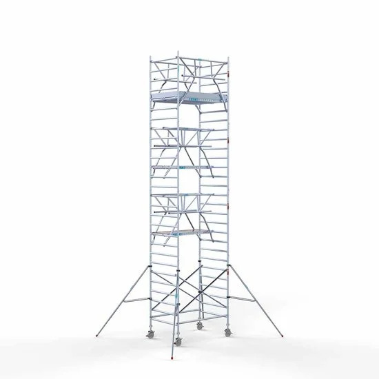 Alumīnija tornis 135х190 cm 9,2m darba augstums* ar oglekļa platformu + salokāmas margas no 2 pusēm Alumīnija tornis 135х190 cm 9,2m darba augstums* ar oglekļa platformu + salokāmas margas no 2 pusēm
